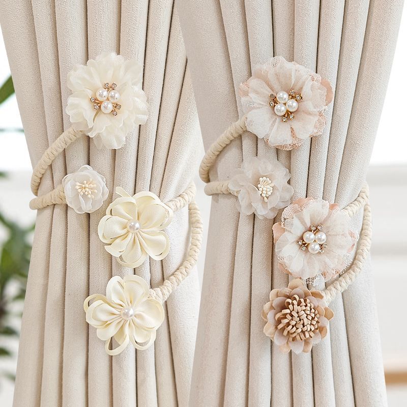 【Store Bestsellers】Creative Floral Curtain Tiebacks, Set of Two, Versatile Curtain Straps, Binding Ropes, Tie Cords for Windows 【Store Bestsellers】Creative Floral Curtain Tiebacks, Set of Two, Versatile Curtain Straps, Binding Ropes, Tie Cords for Windows