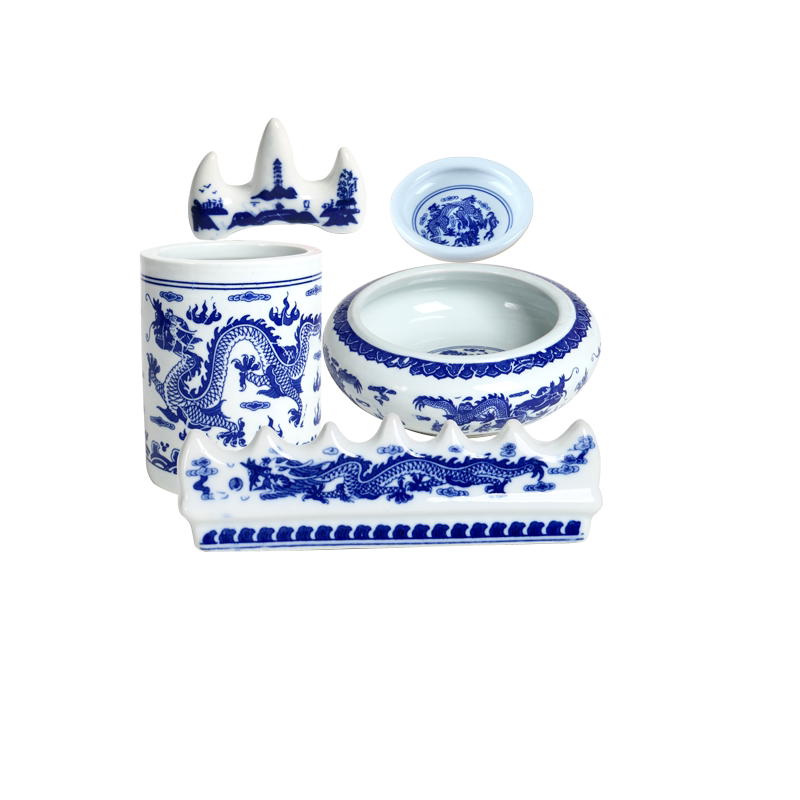 中国　青花　幾何文　水孟　筆洗　V　R7950 O1CN01OkuBFN1RkkYP4oTWp_!!