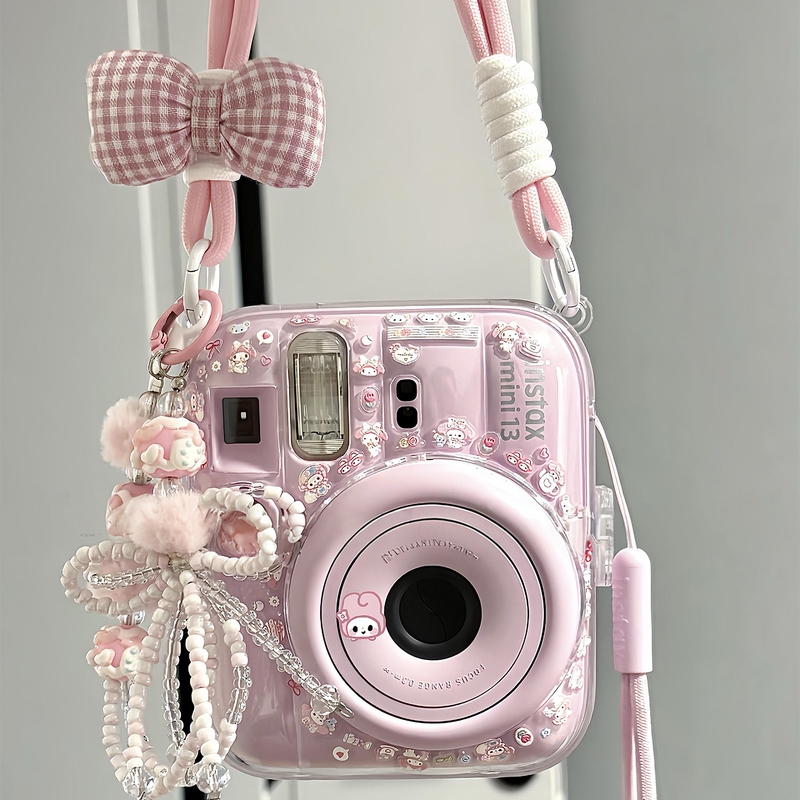 Polaroid Mini13/12/11 Camera Protective Case Suitable for Fuji Mini13 Transparent Camera Case with Pendant