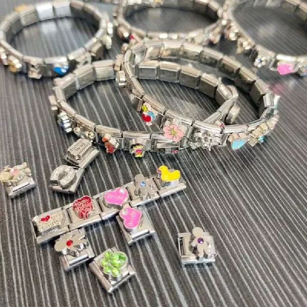 100Pcs Interchangeable Italian Charm Bracelet Link
