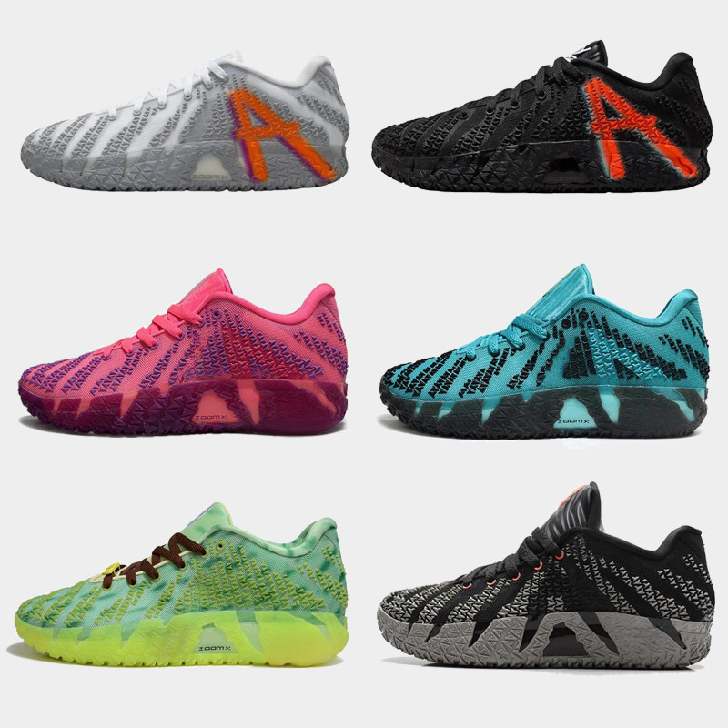 Ja Morant 3Rd Generation Ja3 Breathable Zoom Air Cushion Practical Basketball Shoes Unisex Student Sports Children's Training Shoes for Men and Women Ja Morant 3Rd Generation Ja3 Breathable Zoom Air Cushion Practical Basketball Shoes Unisex Student Sports Children's Training Shoes for Men and Women