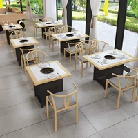 120*70 окантовка из массива дерева + шиферный столик для горячей кастрюли [4 стула]