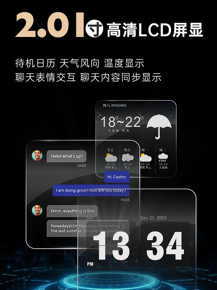 Small Cube Ai Voice Smart Alarm Clock Student Wake-Up Gadget 2025 New Model Timer Time Manager