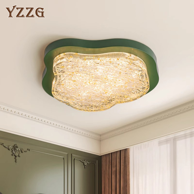 Cloud Bedroom Ceiling Lamp, Mid-Century Modern, Simple and High-End, Full-Spectrum Eye Protection, American Retro Study Master Bedroom Lamp