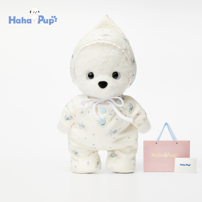 Hahapup Puppy Plush Doll Girl Doll Set Gift for Best Friend Soft and Cute Valentine's Day Gift