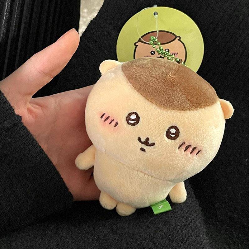 Chiikawa Plush Toy Chestnut Bun Doll Keychain Bag Charm Train Conductor Doll Clothing