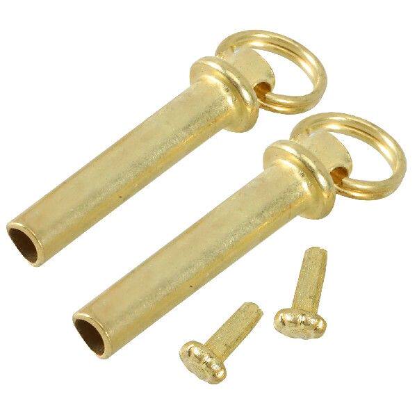 2 Sets 15mm Golden Rivets for Folding Fan Shaft Repair