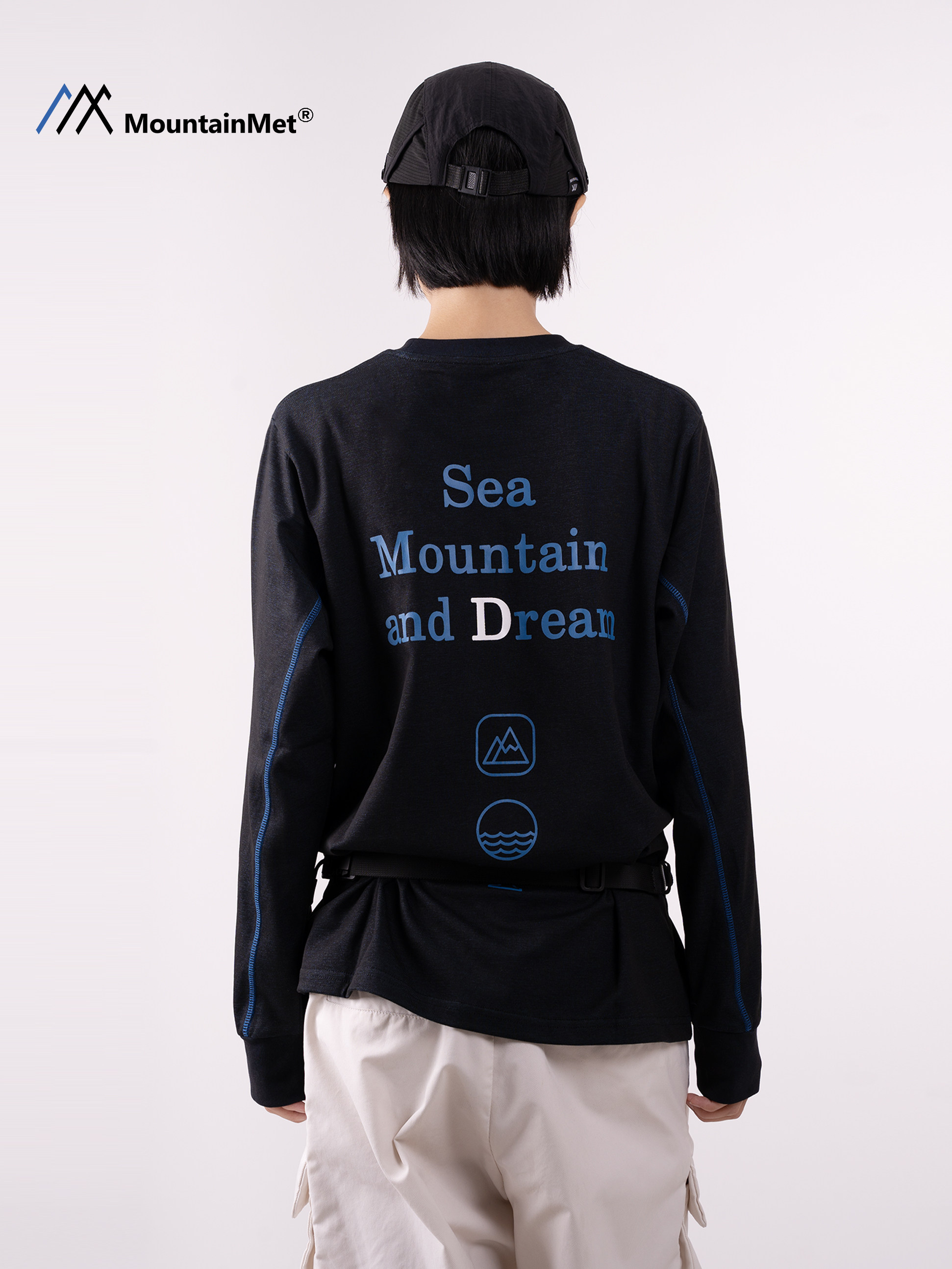 Mountainmet Autum Outdoor Sports Quick-Drying T-Shirt for Men and Women, Breathable, Moisture-Wicking, Bottoming, Round Neck, Long Sleeves