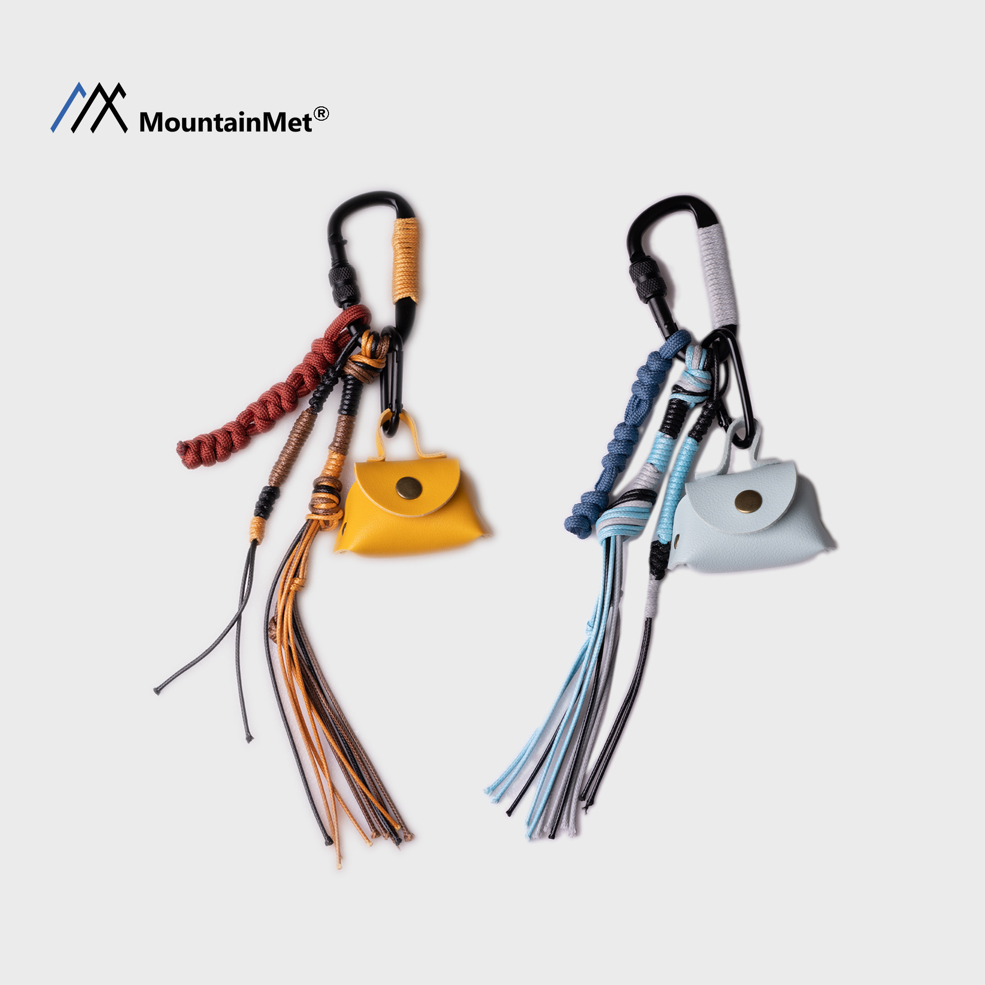Mountainmet Outdoor Climbing Rope Woven Pendant Multifunctional Keychain Pendant Retro Bag Pendant