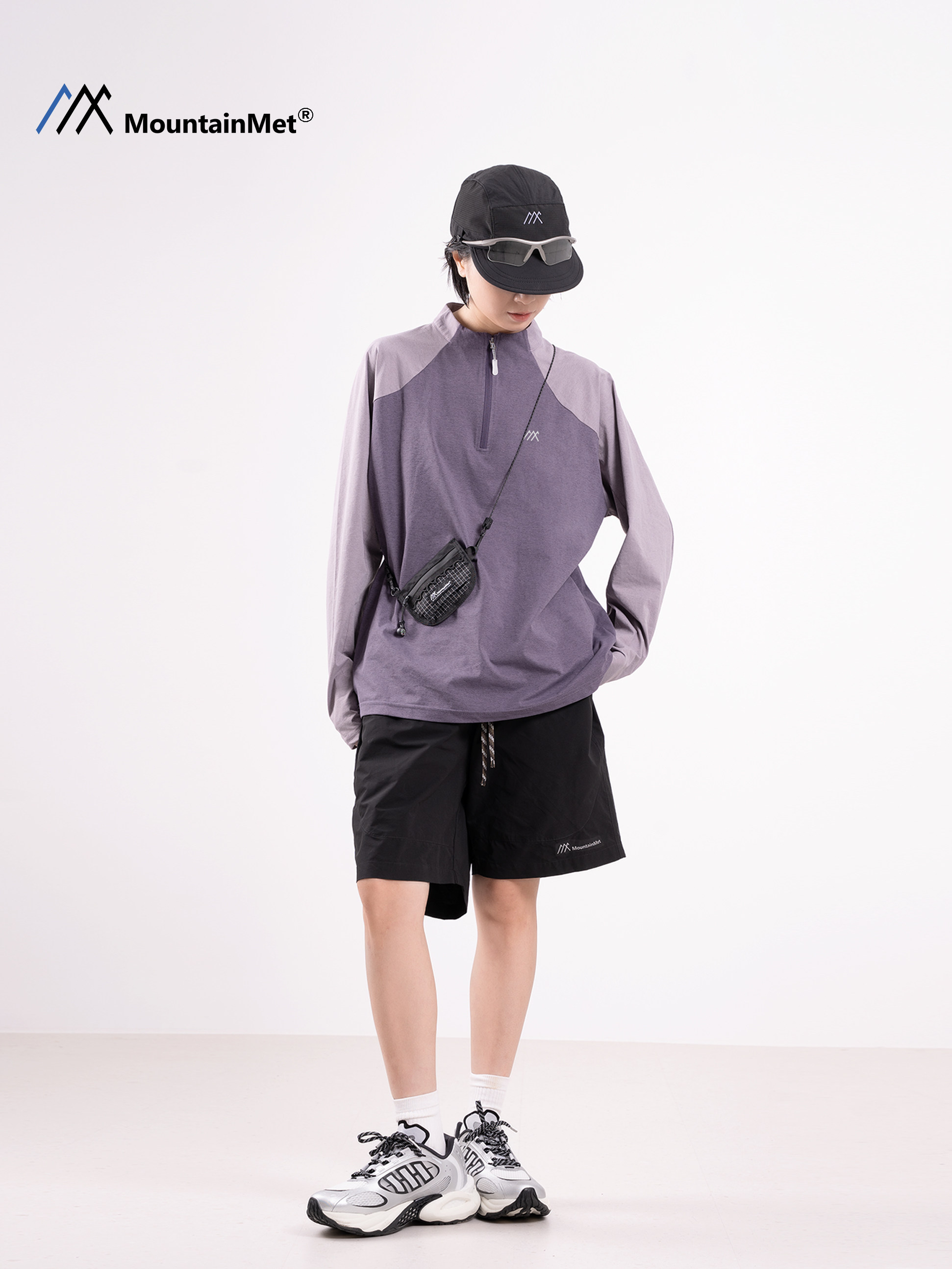 Mountainmet Outdoor Sports Quick-Drying T-Shirt, Unisex, Loose, Casual, Cycling, Sun Protection, Long Sleeves