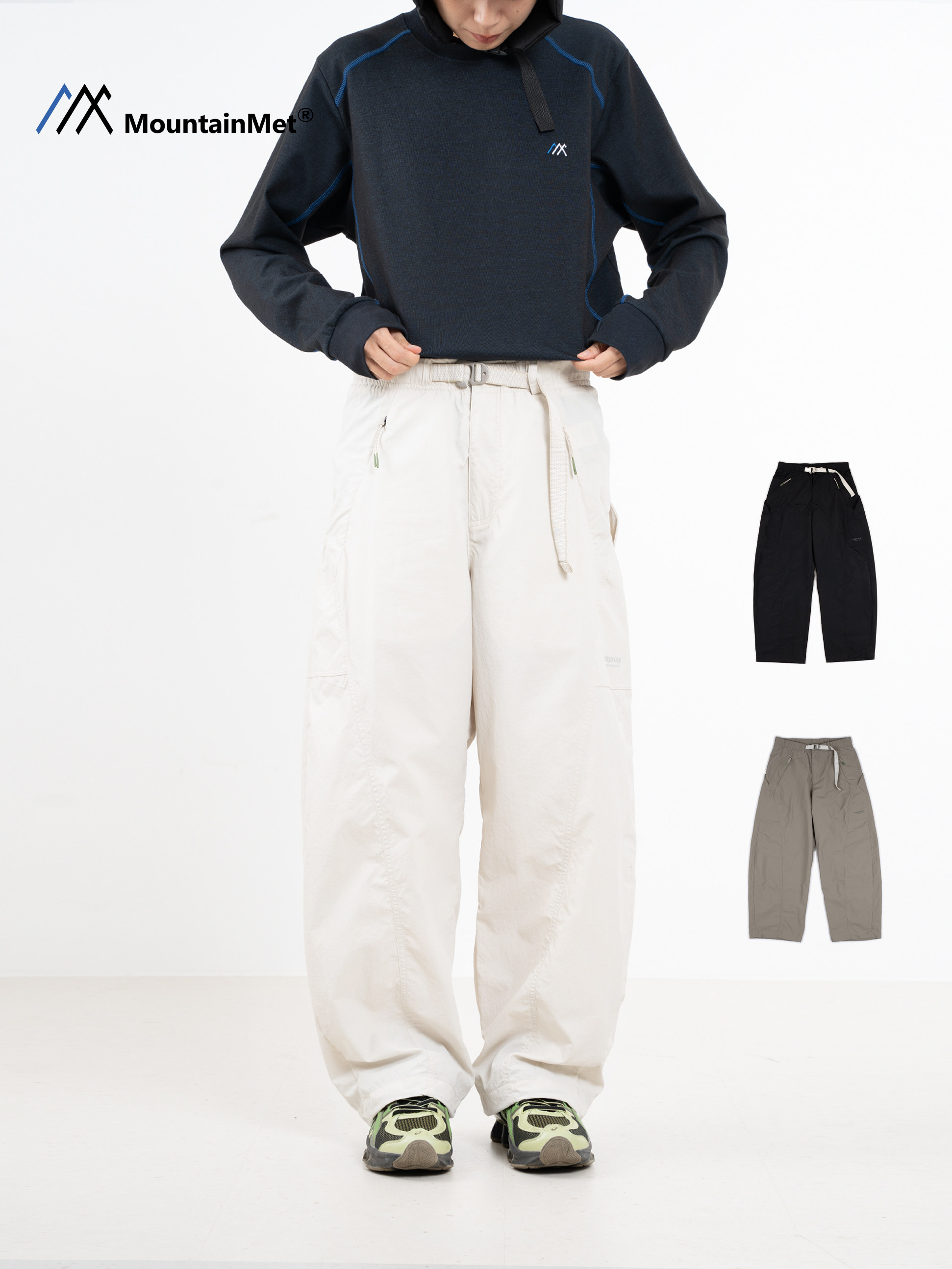 Mountainmet Outdoor Thin Sports Cycling Hiking Casual Loose Cargo Pants Quick-Drying Long Pants