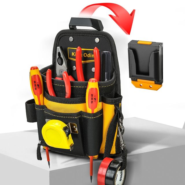 Electrician repair tool quick disassembly waist bag durable wear-resistant tool kit portable