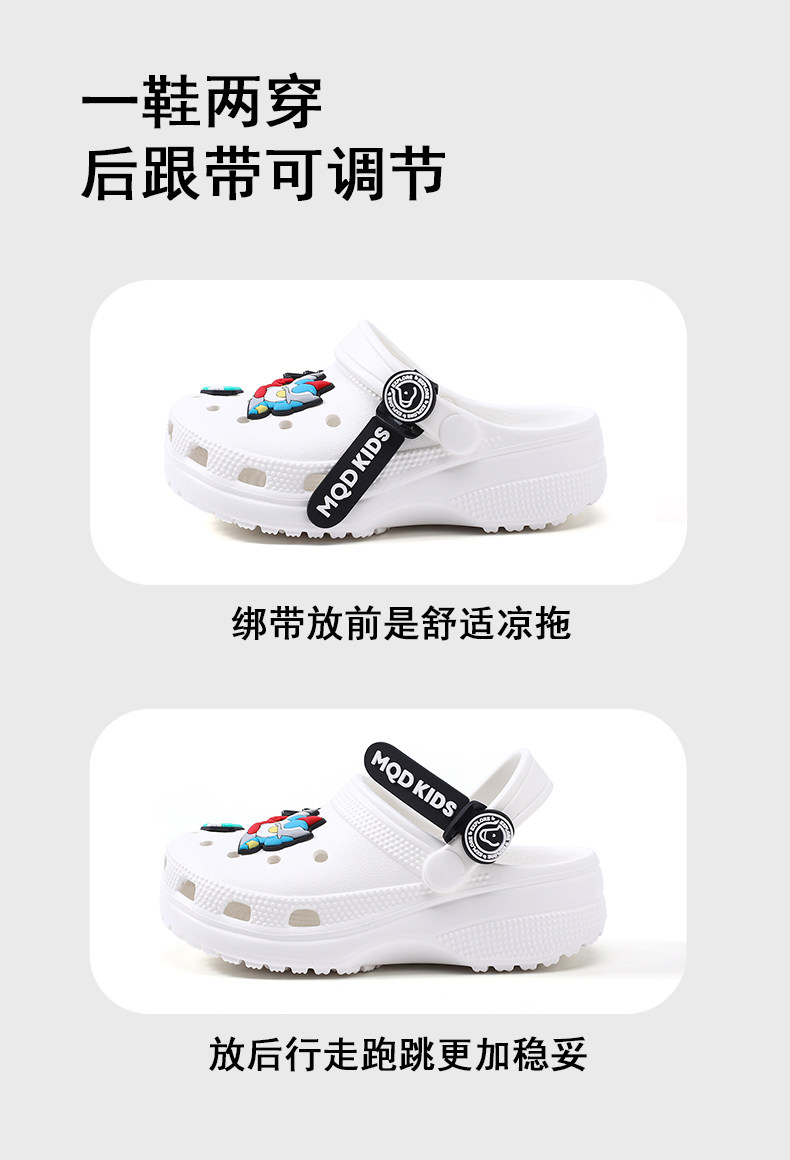 [Q]MQD儿童洞洞鞋男童凉鞋夏季新款男孩宝宝防滑浴室软底女童拖鞋 — 8