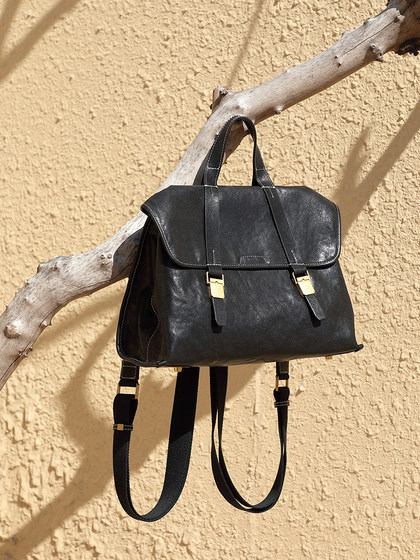 游历公文包头层植鞣牛皮手提电脑包斜挎男女山行双肩包