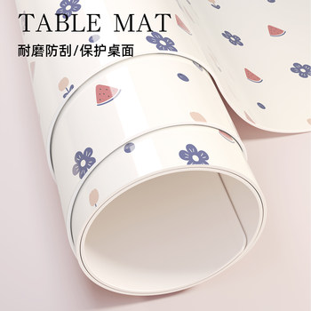 Tablecloth without washing, waterproof and oil-proof pvc soft glass desktop pad dining table protection pad high temperature and anti-scalding tea table table pad Tablecloth without washing, waterproof and oil-proof pvc soft glass desktop pad dining table protection pad high temperature and anti-scalding tea table table pad