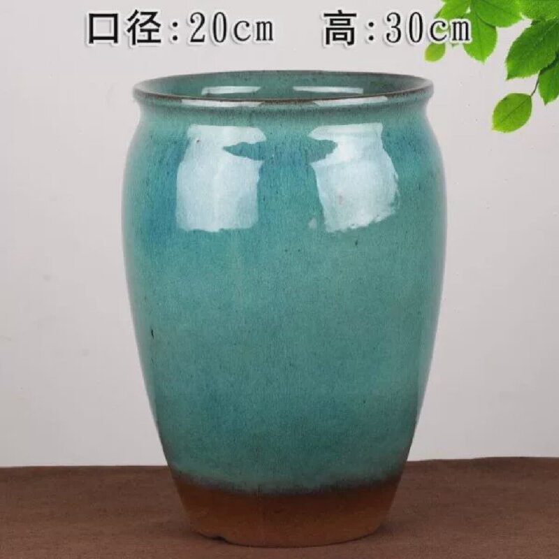 Large Ceramic Flower Pot for Blood Jade Tree, Ceramic Flower Pot for Money Tree, Ceramic Planter for Dragon Tree