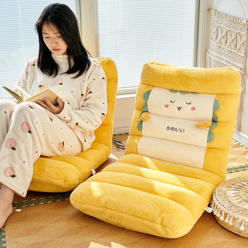 Lazy sofa Japanese tatami single bed computer backrest? chair cushion small apartment bedroom balcony bay window cushion