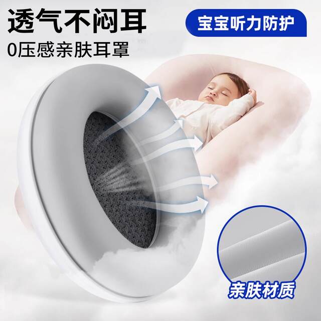 Baby Soundproof Earmuffs for Children, Specifically Designed for Sleeping, Preventing Fright from Firecrackers and Fireworks, Noise-Reducing Headphones for Babies, and Stress Relief for Flying