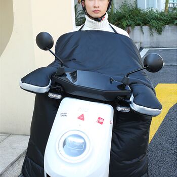 Men's scooter motorcycle windproof w waterproof electric car autumn and winter plus velvet thickened battery car rainproof