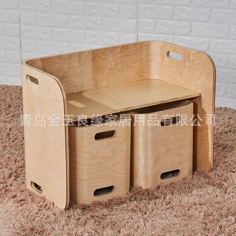 Multifunctional children's solid wood study table kindergarten table children's table children's multifunctional study table and chair