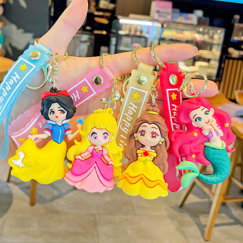 Cartoon Creative Mermaid Princess Keychain Pendant Cute Doll Car Bag Decoration Key Chain Gift Cartoon Creative Mermaid Princess Keychain Pendant Cute Doll Car Bag Decoration Key Chain Gift