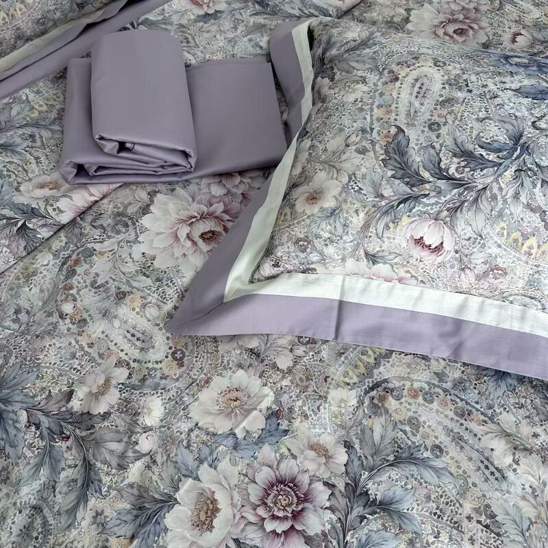 【2613102】Exported to Australia High-End Gift Box Digital Printed Four-Piece Bedding Set in 2 Colors 【2613102】Exported to Australia High-End Gift Box Digital Printed Four-Piece Bedding Set in 2 Colors