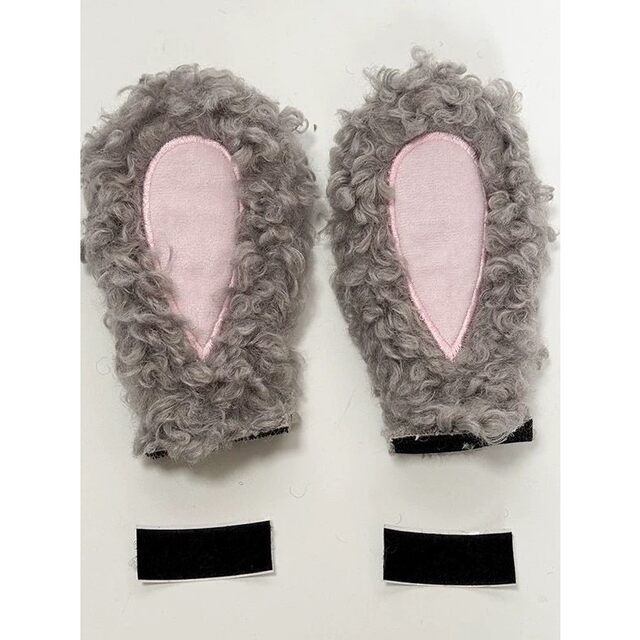 Cute Cat Ears Ski Helmet Cover Hat, Plush Warm Thickened Cold-Proof Hood, Ski Decoration Accessories