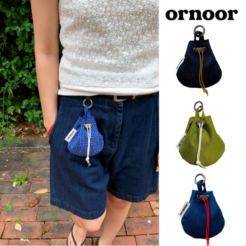 Ornoor Korean Portable Keychain Bag Mini Pouch Drawstring Coin Purse Coin Storage Bag Women's Bag Ornoor Korean Portable Keychain Bag Mini Pouch Drawstring Coin Purse Coin Storage Bag Women's Bag