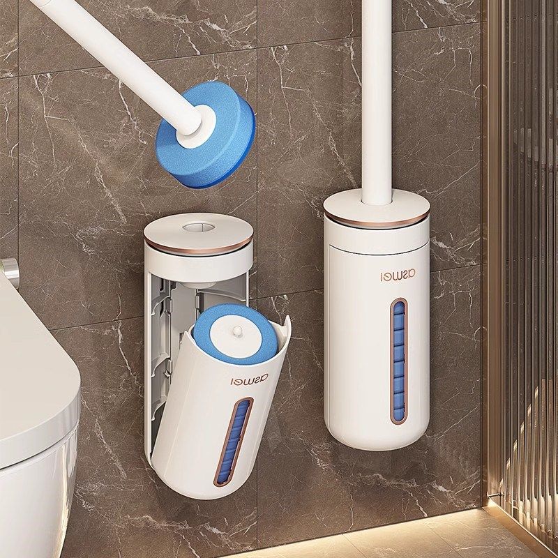 German disposable toilet brush household no dead ends toilet brush 2024 new artifact wall hanging cleaning replacement