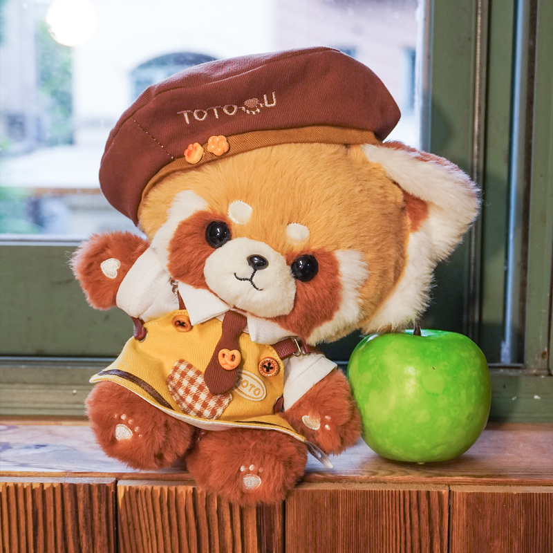 Panda and Friends Red Panda Plush Dolls as Birthday Gifts for Girls and Girlfriends, Cute Doll Toys