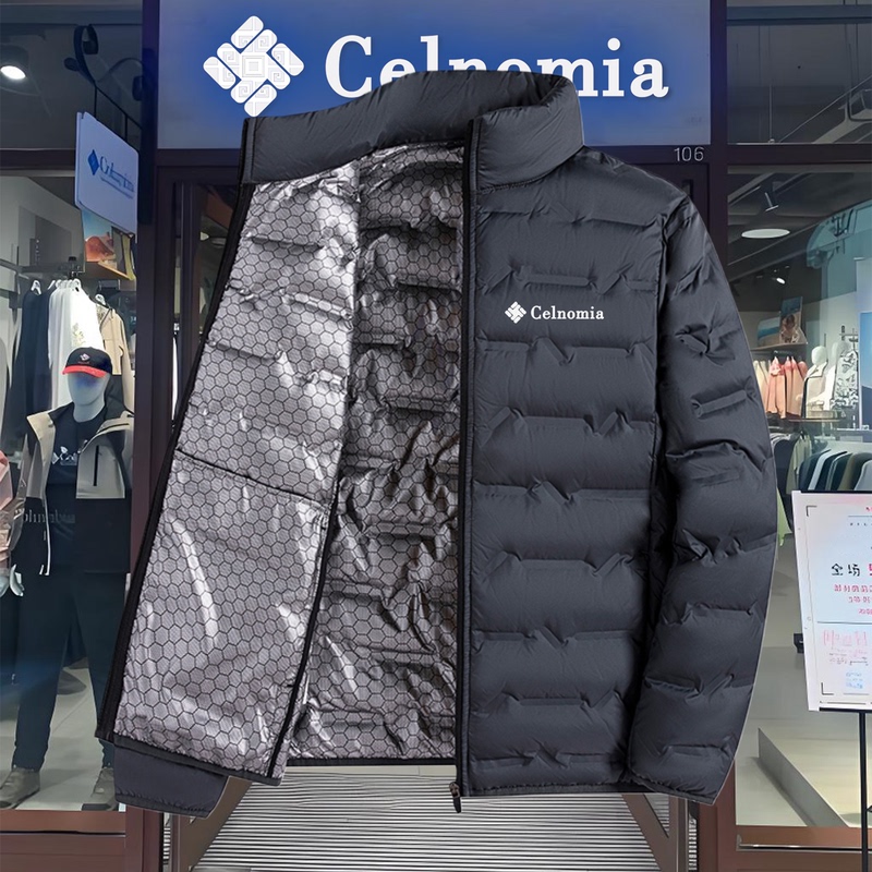 25 New Graphene down Jackets for Men and Women, Lightweight and Warm for Autumn and Winter, Stand-Up Collar, Close-Fitting White Duck down Coat