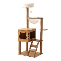 Cat Climbing Frame For Home Cat Nest House Space Capsule Cat Tree Integrated Catch Resistant Cat Jumping Platform Cat Claw Column Cat Scratch Board Cat Play