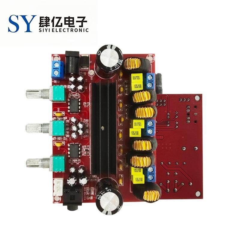 XH-M139 2.1声道数字功放板 12V-24V宽电压 TPA3116D2 2*50W+100W