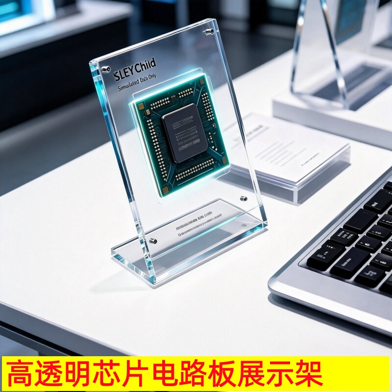 Acrylic Chip Circuit Board Transparent Magnetic Display Stand Bracket Technology Company Exhibition Display Collection Ornament Acrylic Chip Circuit Board Transparent Magnetic Display Stand Bracket Technology Company Exhibition Display Collection Ornament