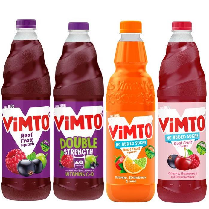 Vimto No Added Sugar Squarsh Concentrate Remix Winter Blueberry