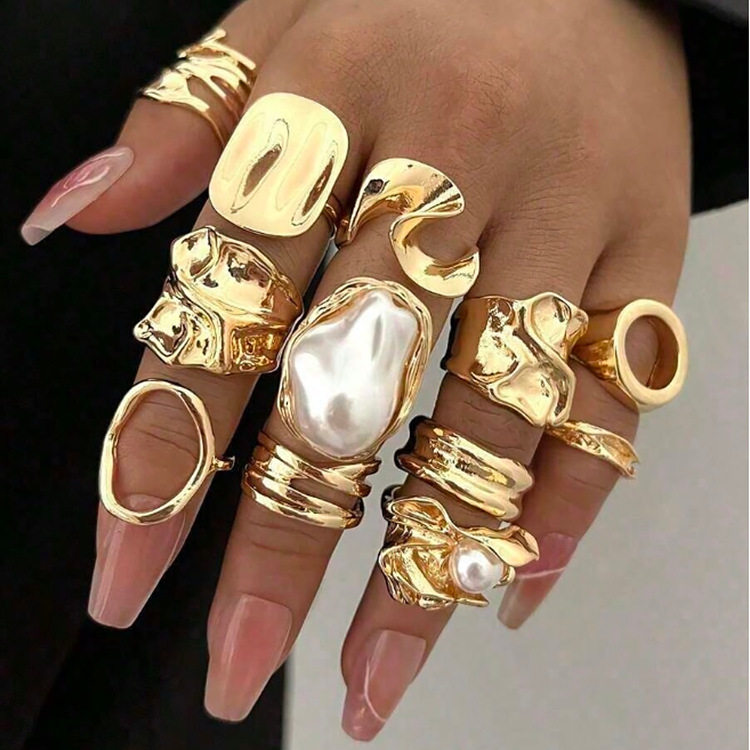 Fanmuti Pearl Open Adjustment Ring for Women