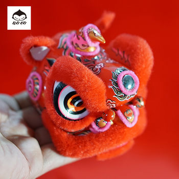 Buhu Lion Dance Car Ornament Creative Ornament Guangdong Specialty Gift Original National Trend Doll