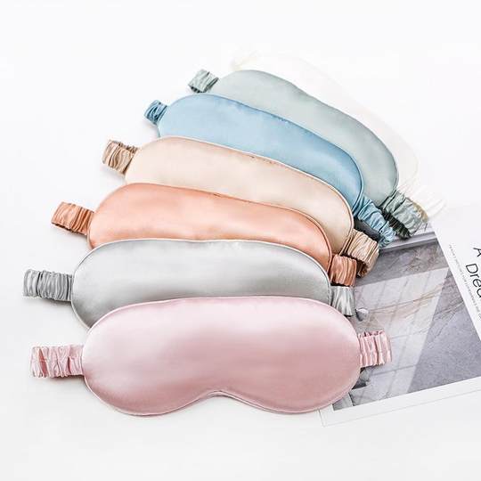 22Mumi S Typ schlafspezifische Seiden-Augenmaske Maulbeerseide doppelseitige Seiden-Augenmaske 8-lagiger gefüllter Seidenhersteller