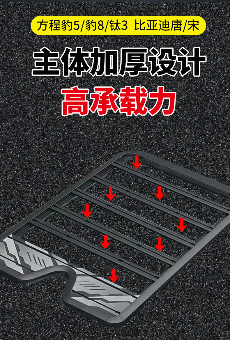 Factory Direct Sales of Fang Cheng Bao 5/Leopard 8/Titanium/Byd Tang/Song Roof Luggage Rack Expansion Platform, No Drilling Required