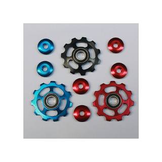 山地自行车后拨导轮 轴承阳极CNC拨链轮 11齿 飞轮导轮11g