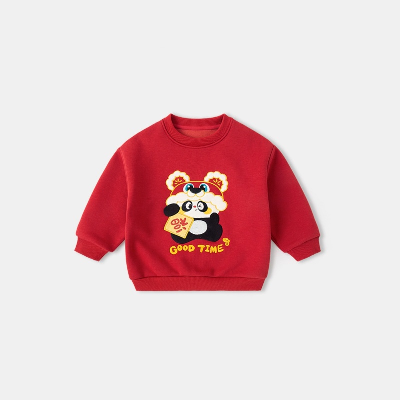 DUDUJIA宝宝国风加绒卫衣拜年服