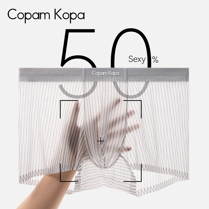 Copamkopa Men's Underwear 2026 Ice Silk New Summer Boys' Seamless Sports Thin Boxer Shorts