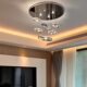Italian Water Drop Living Room Chandelier Modern Minimalist Bedroom Dining Room Designer Model Room Decoration Exhibition Hall Villa Lamp