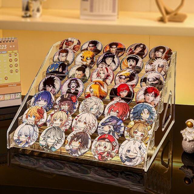 Acrylic Bar Chi Guzi display stand desktop storage box ladder shelf standing sign peripheral badge storage rack hand figure