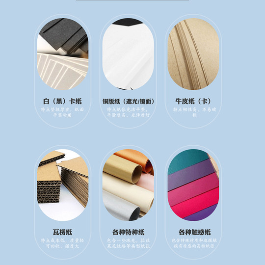 化妆品外盒内托双面白双胶纸白牛皮纸瓦楞内衬黑卡纸FEG瓦楞纸板