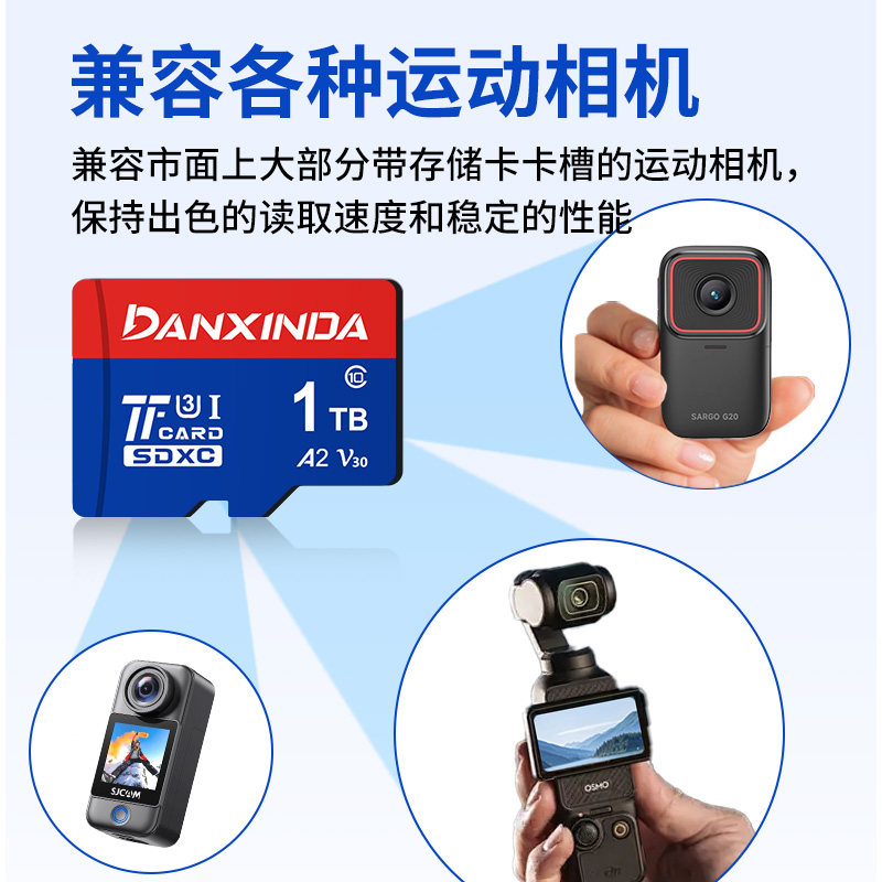 High-Speed Sd Memory Card 128g Suitable for Dji Pocket 3 Drone Action Camera Memory Card Tf Card