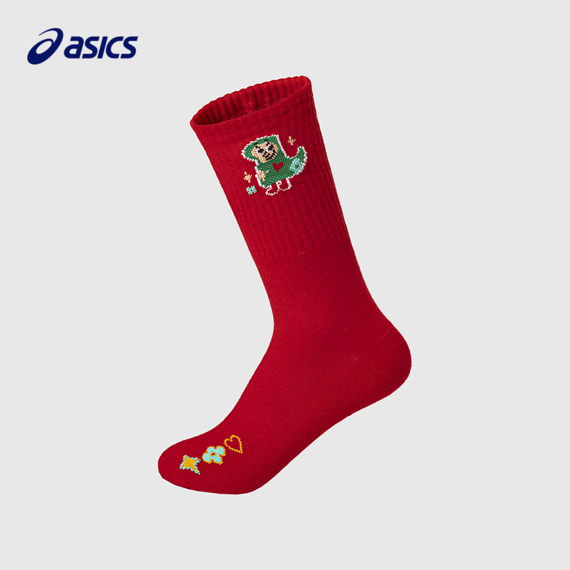 [Artist Co-Branded Design] Asics/Asics Kids New Year Element Socks Antibacterial Deodorant Stretch Socks