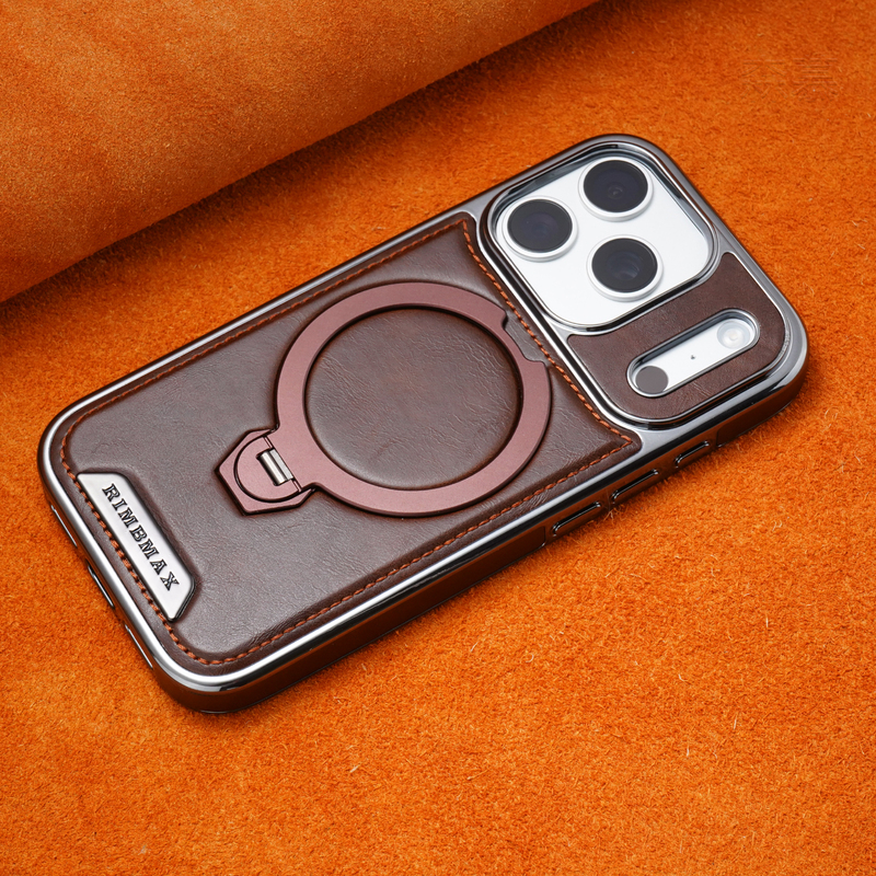Suitable for Apple 17Promax Mobile Phone Case, New Iphone16 Magnetic Rotating Stand, High-End Business Men's Iphone15Plus/14/13/12/11 All-Inclusive Anti-Fall Protective Cover Rear Shell