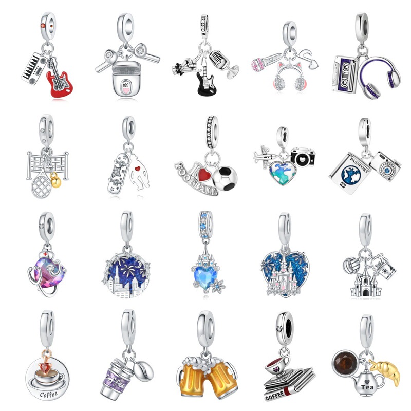 Panjia Style 925 Sterling Silver Bracelet Beaded Necklace Pendant DIY Loose Beads Bracelet Accessories Hand Rope Beads Pendant Panjia Style 925 Sterling Silver Bracelet Beaded Necklace Pendant DIY Loose Beads Bracelet Accessories Hand Rope Beads Pendant