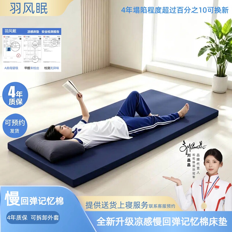 【Thunderbolt Red List】Yufengmian Class a New Cool Sensation Slow Rebound Memory Foam Mattress for Student Dormitories 【Thunderbolt Red List】Yufengmian Class a New Cool Sensation Slow Rebound Memory Foam Mattress for Student Dormitories